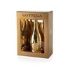 Kép 2/2 - Bottega Gold Spumante Pezsgő (0,75l) dÍszdobozzal + 2db pezsgős pohárral