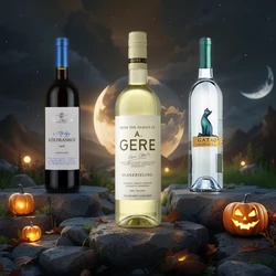 Halloween borcsomag Díszdobozzal 3-as