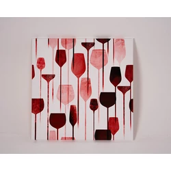Boros ajándék - Stílusos borospoharas vászonkép | borkereskedes.hu