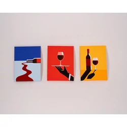 Bortrió – Vászonképsorozat modern stílusban | borkereskedes.hu