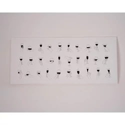 Boros ajándék - Modern fekete-fehér vászonkép | borkereskedes.hu