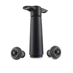 Vacu Vin  Vákuumpumpa borzár 2db fekete - Veritas - borkereskedes.hu