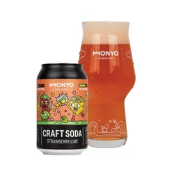 Monyo Strawberry-Lime Craft Soda - Veritas - borkereskedes.hu