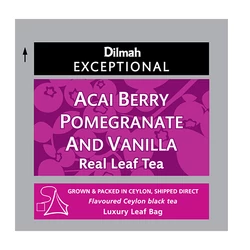 Dilmah tea exceptional piramis filter acai b with pomegranate&amp;vanilla -Veritas Borwebshop