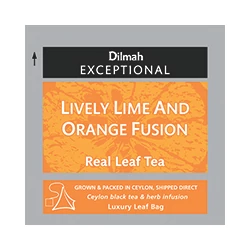 Dilmah tea exceptional piramis filter lively lime @ orange -Veritas Borwebshop Dilmah tea exceptional piramis filter lively lime @ orange -Veritas Borwebshop