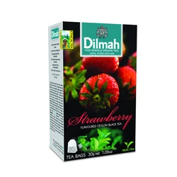 Dilmah tea strawberry - Epres fekete tea -Veritas Borwebshop