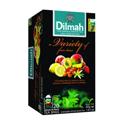 Dilmah tea variety of fun teas- vegyesgyümölcs fekete tea-Veritas Borwebshop