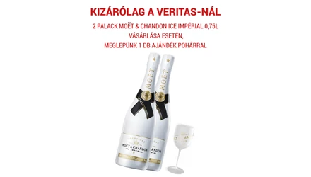 Csak nálunk! Moët & Chandon Champagne-hoz ajándék pezsgőspohár és különleges csomag ajánlat