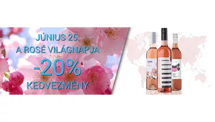 Rosé világnapja 2021. június 25. - Hatalmas Rosé akcióval ünnepeljük