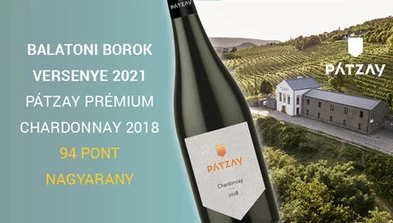 A legjobb balatoni bor a Pátzay Prémium Chardonnay