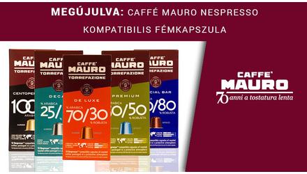 Mauro kávé páncélban – Új fémkapszulás Nespresso kompatibilis kávé