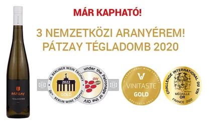 MÁR ELÉRHETŐ!!!! - A németek is felmentek a Tégladombra! - Újabb arany a Pátzay Borbirtoknak