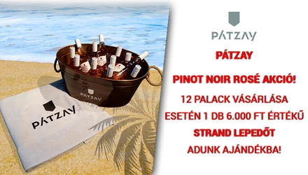 Minden, ami a nyárhoz kell!: Pátzay rozé és egy strandlepedő!