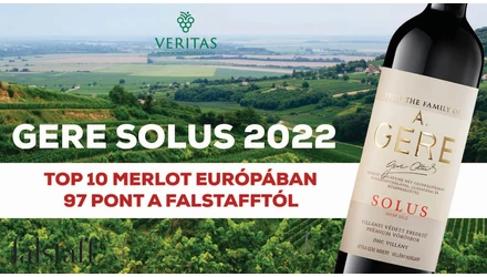Gere Solus Merlot – Európa 10 legjobbja között
