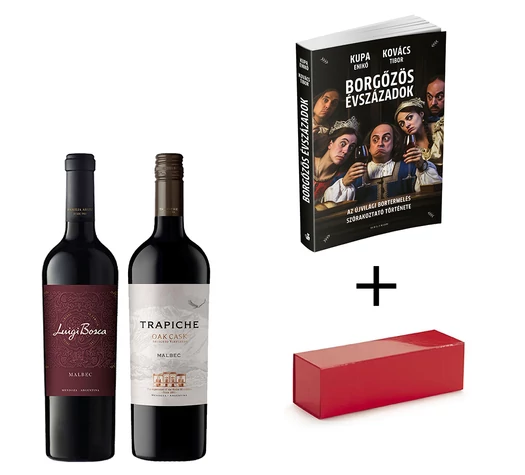 Boros Ajándék: Malbec Borok elegáns díszdobozban, könyvvel