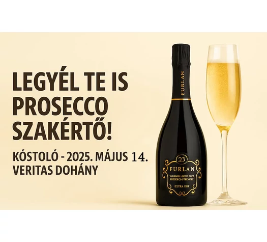 Prosecco Kóstoló - Minden amit a proseccoról tudni érdemes  - 2025.05.14. SZERDA 18:00-19:30 