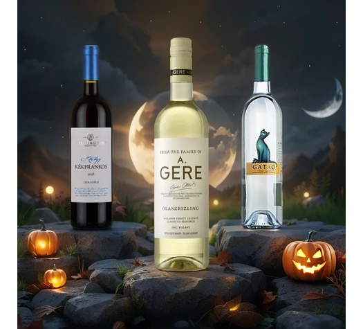 Halloween borcsomag Díszdobozzal 3-as