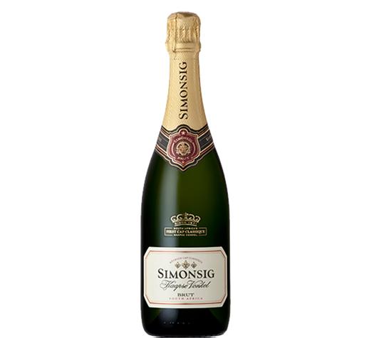 Pezsgő Dél-Afrikai - Simonsig Kaapse Vonkel Brut 2018-Veritas Borwebshop
