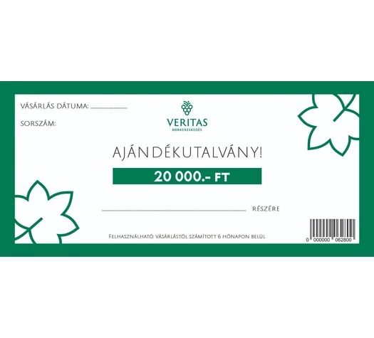 Ajándékutalvány 20.000 Ft értékben