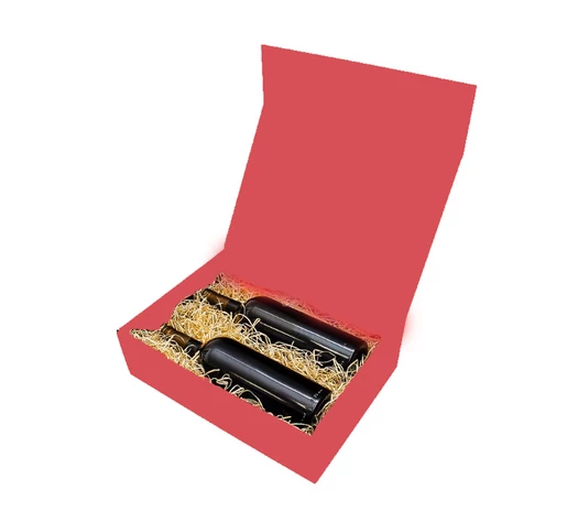 Díszdoboz mágneszárral piros - Veritas - borkereskedes.hu