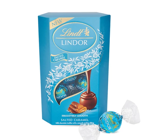 Lindor Salted Caramel tejcsokoládé golyók dd- Veritas-borkereskedes.hu