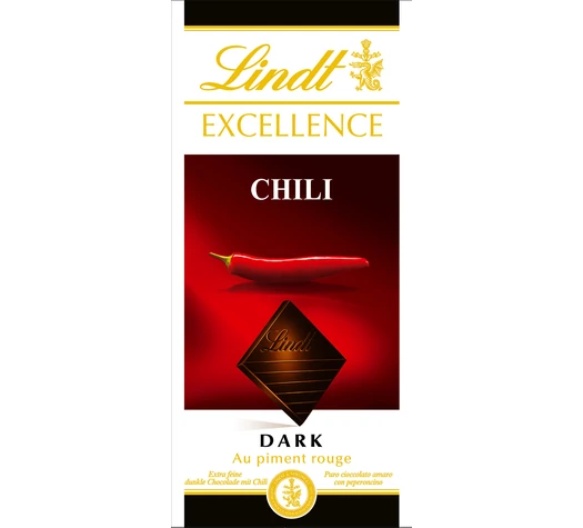 Lindt Excellence Dark Chilli étcsokoládé - Veritas - borkereskedes.hu