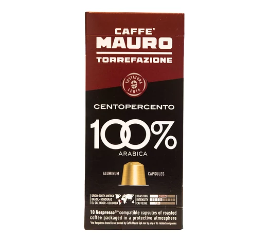 Mauro kávé -Nespresso ALU Centopercento kapszulás kávé 10db/cs- Veritas