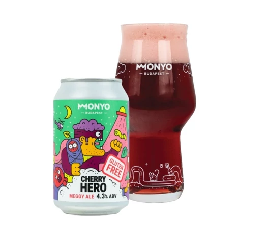 Monyo Cherry Hero gluténmentes sör - Veritas - borkereskedes.hu