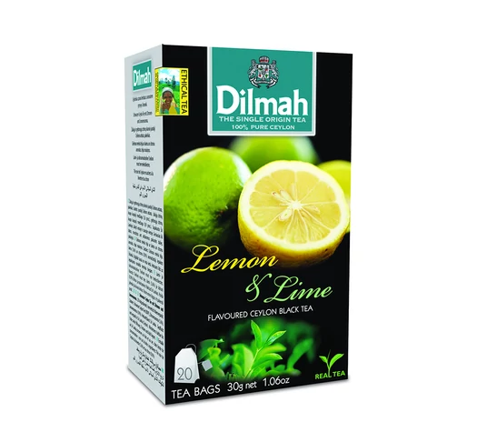 Dilmah tea lemon és limed  - citromos fekete tea -Veritas Borwebshop