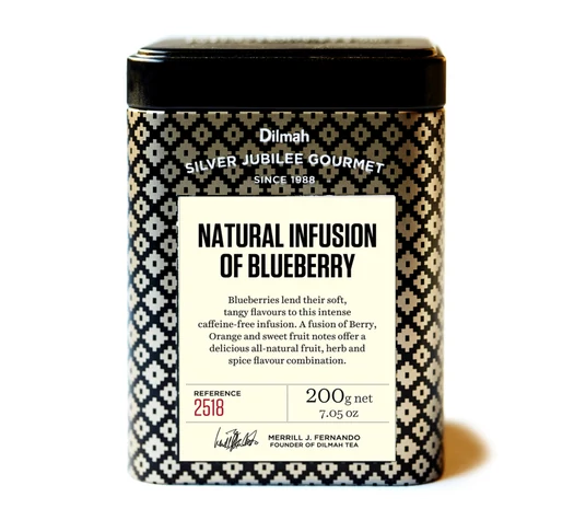 Dilmah tea exceptional piramis filter natural infusion of blueberry -Veritas Borwebshop