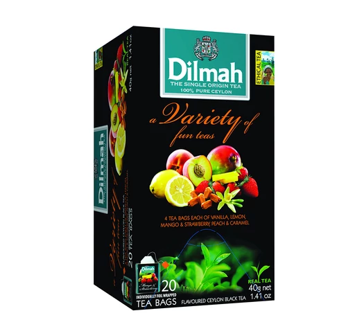 Dilmah tea variety of fun teas- vegyesgyümölcs fekete tea-Veritas Borwebshop